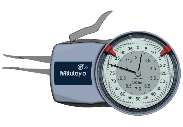 Mitutoyo Tapintókaros mérőóra 0.1 mm sugarú keményfém kúp tapintóval, belső méréshez, IP65, 2.5-12.5 mm, 0.005 mm (209-300) termék fő termékképe