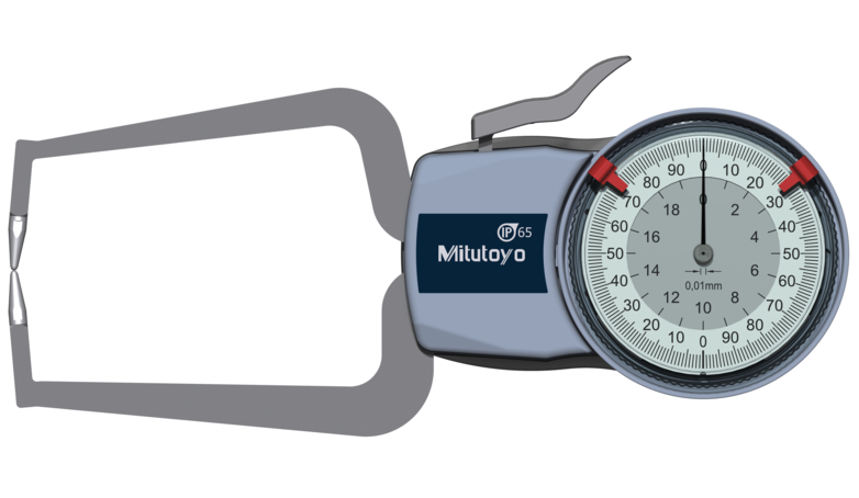 Mitutoyo Tapintókaros mérőóra Ø1.5 mm keményfém gömb tapintóval, külső méréshez, IP65, 0-20 mm, 0.01 mm (209-404) termék fő termékképe